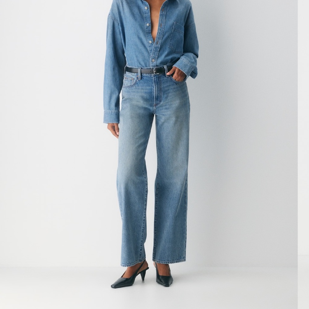 Aritzia Denim Forum - Farrah High Rise Wide Leg Jean - 27